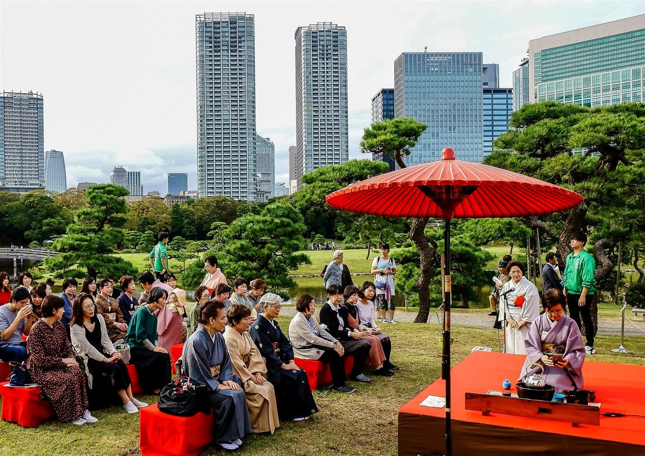 Reiwa's tea ceremony is Hama Goten