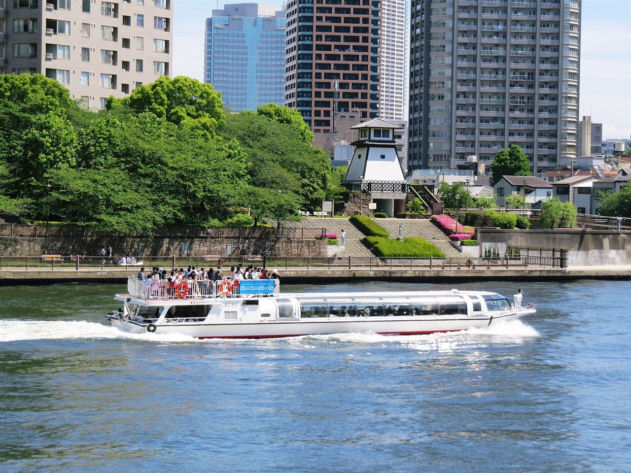 Crossing the Sumida River