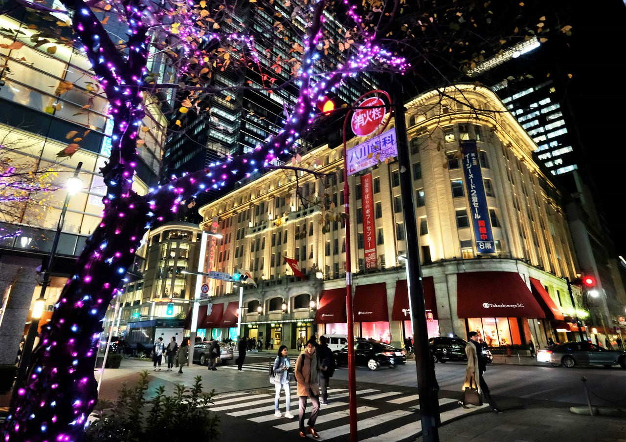 The sparkling evening Nihonbashi