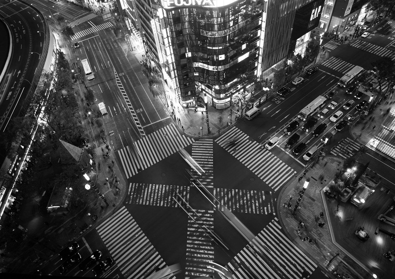 Evening intersection